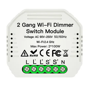 1/2 Gang Smart Light Switch САМ WiFi Dimmer Module APP Remote Control 2 Way Smart Home Switch Support Smart Life/Radoslav