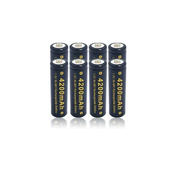 1.5 V Нов AA 4200mAh акумулаторна батерия 4200mAh 1.5 V Алкална батерия за led light играчки mp3 +Безплатна доставка