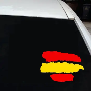 1/5шт Творчески Флаг на Испания Етикети Водоустойчив Светлоотразителни Графични Стикер за Автомобил, Камион, Велосипед, Мотоциклет Каска Хладилник