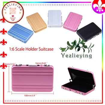 1:6 3A FR OB Scene Model Case Box Business Bank Card Holder Suitcase Shape Мини Кукла Suitcase For 6inch 12inch Figure Gift