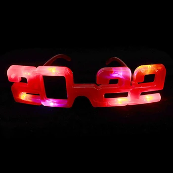 1 бр. Партия 2022 LED Очила Светлина Мигаща Очила Нова Година Декор