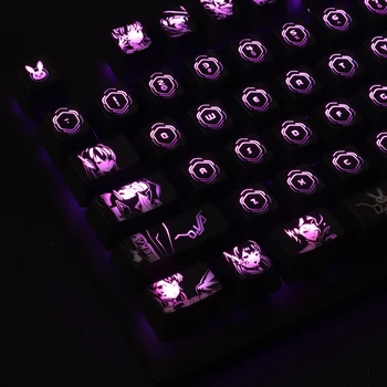 1 комплект high-end осветен keycap за Overwatch механична клавиатура black hole coating key осп за Corsair K70 K95 Razer Cherry OEM