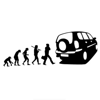 10*28,5 см 1-5 бр. автомобили стикер Human evolution за Chevrolet niva auto sticker автомобилни стикери