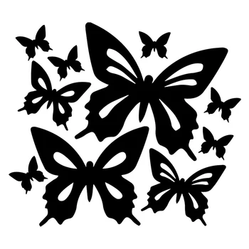 18.5X16.3CM Пеперуди Животно Прозореца на Колата Vinyl Стикер Драскотини Декоративни Стикери