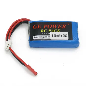 1pcs Ge Power 7.4 V 800MAH 2S 25C Lipo Батерия JST Plug For RC Models Toys