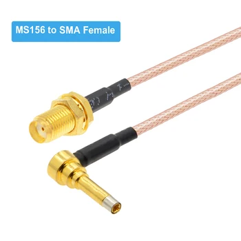 1pcs Short MS156 to SMA Female Jack Adapter Cable RG316 Pigtail Testing Cable Adapter RF Коаксиален Extension Cable 15cm 6inch