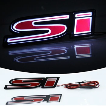 1X Si Logo Car Front Hood Grille Emblem LED Light for Honda CIVIC SPIRIOR и Т.н.