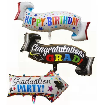 1бр честит рожден ден на цветен банер балон на Бала нощ globos рожден ден Поздравления украса на деца бутилки балон