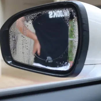 2 ЕЛЕМЕНТА Автомобилно Огледало за Задно виждане, Защитен Филм Против Мъгла Прозорец Прозрачен Непромокаемое Водонепроницаемое Огледало за Обратно виждане Защитни аксесоари за автомобили