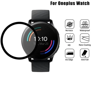 2 елемента Защитно Фолио на Екрана 3D Извити Пълно Покритие на Гвардия За Oneplus Watch Интелигентни Гривна Защитно Фолио за Oneplus Watch