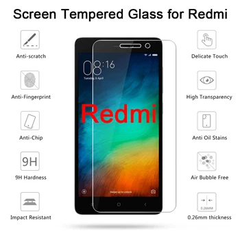 2 елемента Твърд 9H Протектор на Екрана е Закалено Стъкло за Xiaomi Redmi 4X 4A 4 Pro 3X 3 3 2 Защитно Стъкло, Стъклена Филм за Redmi S2 Go