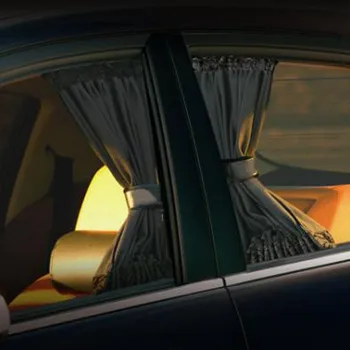2 елемента Универсален Навес Авто Завеса Странично Прозореца на Колата Навес Завеси Кола-Стайлинг Auto Прозорец Завеса Козирка Щори на Кутията