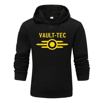 2020 нов прием на Hoody Мъжка мода Vault-Tec логото на играта видео игра радиация принт ежедневни облекла hoody hoody мъжете 3XL