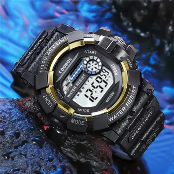 2020 Светещи Спортни мъжки дигитален Часовник Advanced Silicone Strap Ръчни Часовници За Мъже Army Military Clock reloj hombre digital