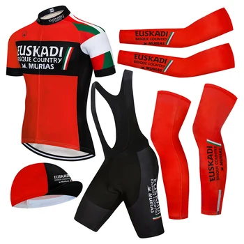 2021 EUSKADI MURIAS Summer Cycling Jersey Set МТБ Uniform Bicycle Clothing Bike Дрехи се Носят Mens Short Maillot Culotte Sports