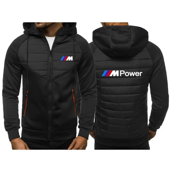 2021 New for BMW POWER Warm Fashion for Men Feather Hooded Down Jacket Mens Down Comfortable Coat Блузи, Спортни якета