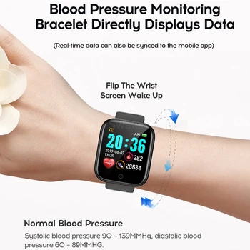2021 нов 2 бр Y68 smart watch D20 фитнес тракер кръвно налягане наблюдение на сърдечната честота Bluetooth часовници за IOS и Android
