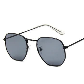 2021 Нов дамски Полигон Многоцветни Слънчеви очила за Мъже Метална рамка Цветни Живачни Слънчеви очила с UV400
