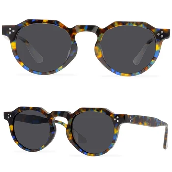 2021 Слънчеви Очила Polygon Stripe Поляризирани Очила Ацетатная Рамка Неутрални Спортни Слънчеви Очила