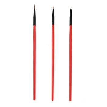 3 бр./компл. Маникюр liner четки Painted Brush Thin Stripe Line Drawing Pen САМ UV Gel Съвети Френски Принадлежности Дизайн на Ноктите Инструмент 5/7/11 мм