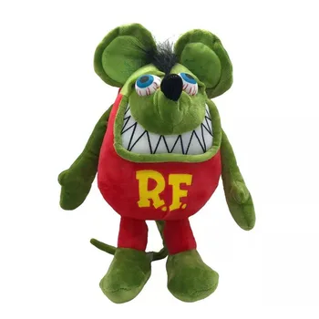 30 см Карикатура Аниме Tales of The RAT ФИНК Green ЕД Big Daddy Plush RF Plushies Toy Mouse Финк Меки плюшени Кукли за деца Подаръци