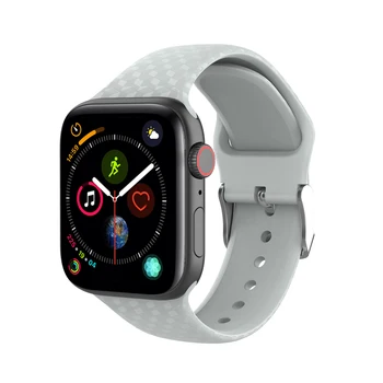 3D Текстура каишка за Apple watch 4 5 band 44 мм 40 мм 42 мм 38 мм correa силикон каишка за часовник iwatch 5/4/3/2/1 гума pulseira