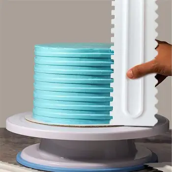 3ШТ Торта Масло Стъргало Пластмасова Украса на Торта Гребен Фондан Торта Дизайн, Стайлинг Комплект Инструменти за Печене