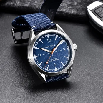 41 mm Corgeut Fashion Japan MIYOTA Glass Sapphire Top Brand Luxury Мъжки Часовник кожена Механизъм за самостоятелно ликвидация Мъжки часовник