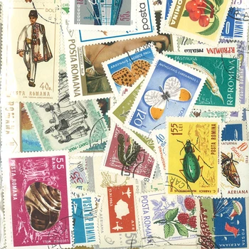 50 Бр./Пакет Румънската Марка са Различни НЕ е Повторение на Неизползвани Водещи Пощенски Марки за Събиране на