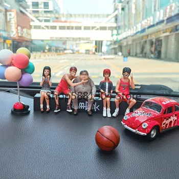 8 СМ Slam Dunk Фигурки Баскетболно играчка Hanamichi Rukawa Kaede Sakuragi Kaede Mitsui Автомобилни Аксесоари, PVC Модел Играчки 5 бр./компл.