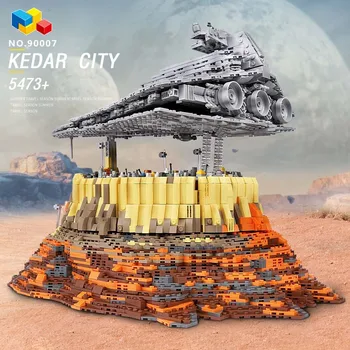 90007 Star Toys Wars The Empire Over Jedha City е Съвместим с MOC-18916 Model Building Blocks Комплекти Детски Christmas Gifts