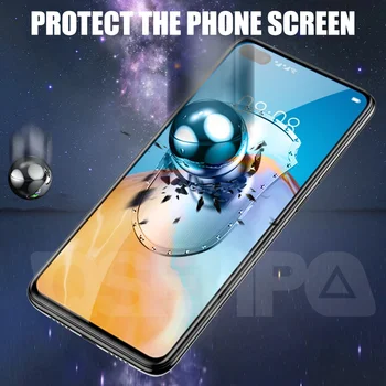 9D Закалено Стъкло За Huawei Капитан 30 20 10 Lite 20X P Smart Z S 2019 2021 Full Screen Protector Huawei P30 P40 Lite E Glass Film