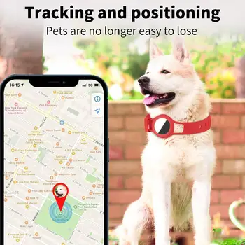 Anti-Lost Силиконов Калъф Защитен Калъф Дизайн С Катарама Гривна За Apple Airtag GPS Finder Cat And Dog Яка