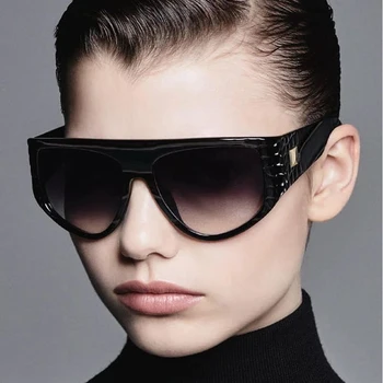 AOZE2020 new fashion legal female shield Gradient style слънчеви очила snake skin decoration brand design слънчеви очила sunglassesUV400