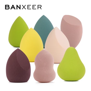 BANXEER Makeup Sponge Cosmetic Puff Soft Добавянето на Пъф Liquid Foundation BB Cream 12/8/6/4БР Makeup Комплекти Гъба за грим