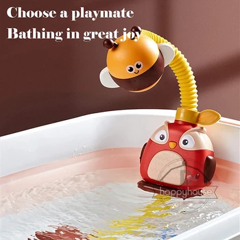 Bay Bath Toys for Kids Electric Bee Animal Sucker BaBy Bath Toys Water Spray Toys for Kids Outside Pool Bathtub Toys Sprinkler