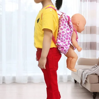 Besegad Kids Кукла Packet Carrier Чанта Кукла Раница Играчки Аксесоари за 18 inch Кукла Baby Doll Открит Аксесоар За Носене