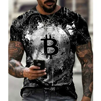 Bitcoin RevolutIon shirt Bitcoin CRYPTO SHIRT - КРИПТОВАЛЮТНАЯ ТЕНИСКА Cool Casual pride t shirt men Unisex Fashion 3D t shirt