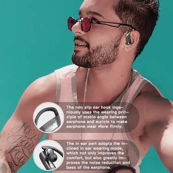 BOHM True wireless Bluetooth headset Sports, running game dual ear new concept задните окачени слушалки HIFI слушалки слушалки