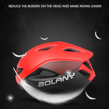 BOLANY 2020 New Aero Bike Helmet Съставна МТБ Ендуро Велосипедни Каски, Специализирани Пътни Състезанието Колоездене Защитно покритие със слънчеви очила