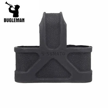Bugleman 5.56 mm Quick Pull Tactical Pistol Rubber Grip Anti Slip Ръкавица M4 Magazine Universal Grip Rubber Magazine Grip