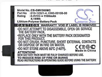 Cameron Sino 1100mAh battery for GARMIN Virb 360 GARMIN 010-12521-40 360-00106-00 Camera Battery