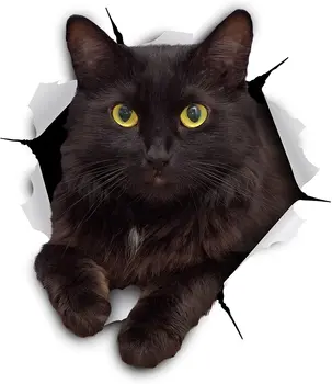 Cross country black cat сълза metal car sticker персонални водоустойчив стикер за лаптоп камион аксесоари, PVC,14 сантиметър*13см