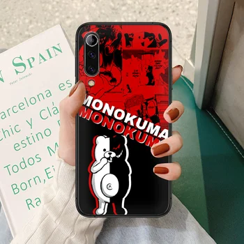Danganronpa Monokuma калъф за телефон Xiaomi Mi note 10 A3 9 MAX 3 A2 8 9 Lite Pro ultra black hoesjes silicone Etui живопис