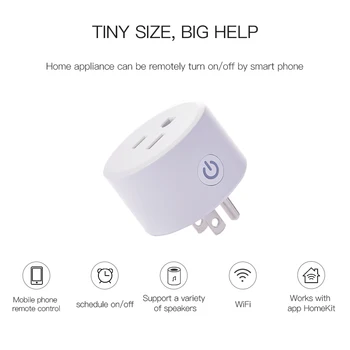 Dropship Wifi US Plug With Surge Protector Voice Remote Control Smart Socket Smart Home Work With Amazon, Google Home Dohome APP