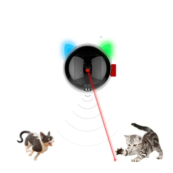 Dropshipping Автоматична Котката Играчка Котка Интерактивна Играчка USB LED Показалеца Въртящи се Изменя Електронна Писалка Лазерна Забавна Играчка Котка Продукт