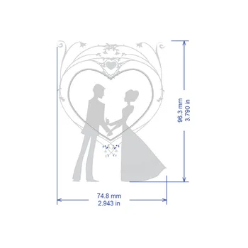 DUOFEN METAL CUTTING УМИРА Happy Wedding Invitation card embassing stencil САМ Лексикон Paper Album 2019 new