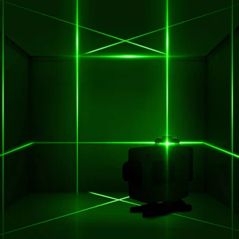 FASGet 16 Lines Laser Level 4D Self-Leveling 360 Хоризонтален И Вертикален Кръст Супер Мощна Зелена Линия Лазерен Лъч