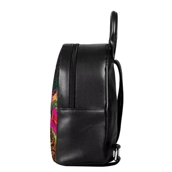 FORUDESIGNS Chuuk Flag Polynesian Tribal Wave Printed Women Leather Backpacks Trend Female Travel Backpack for Girls Schoolbag