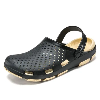 Fotwear Мъжете Желе Сандали 39-45 Лятото Дишащи Дупка Сандали Открит Мъжки Ежедневни Обувки Приплъзване На Слайдове Леки чехли